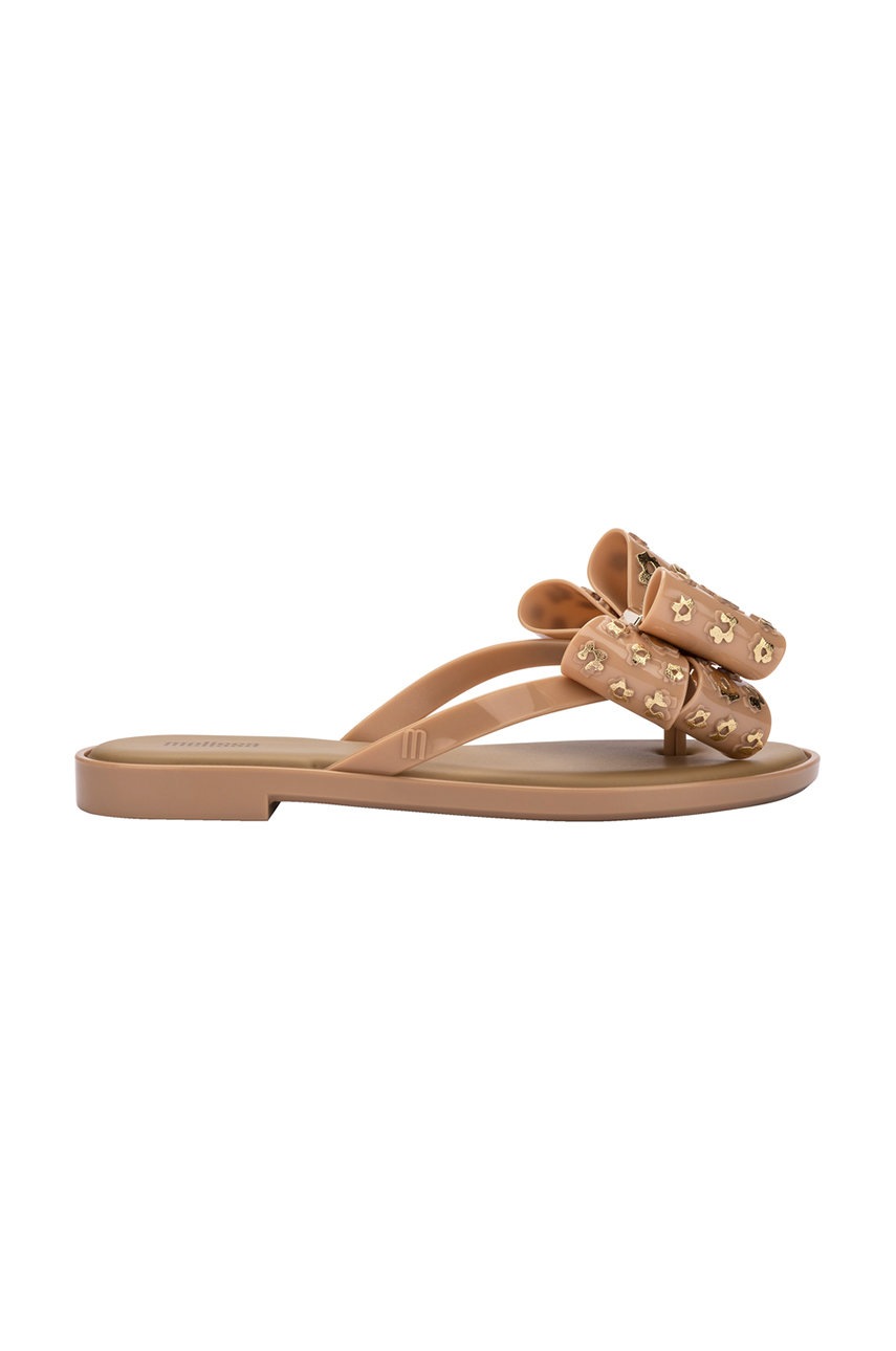 

Вьетнамки Melissa Flip Flop Slim Iii Ad женские цвет коричневый на плоском ходу