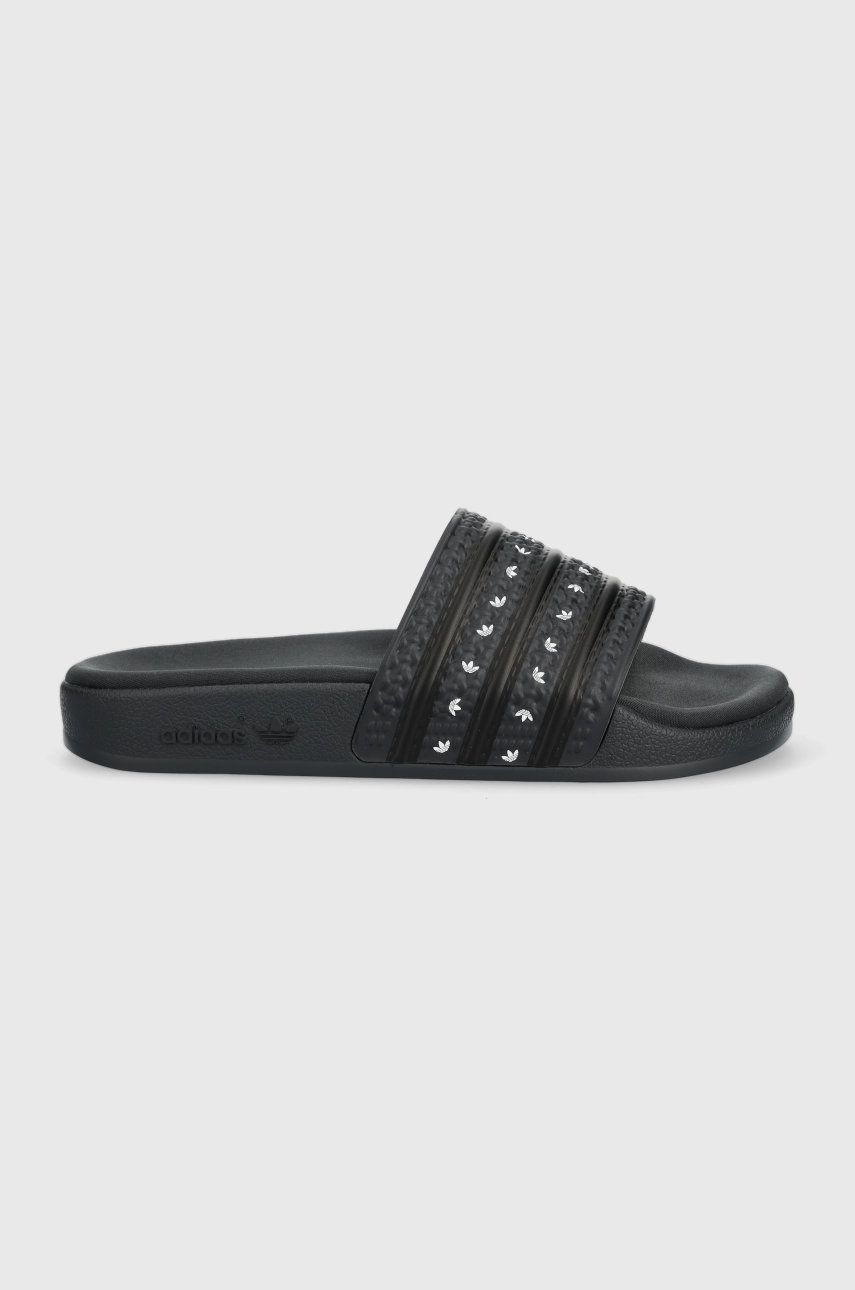 Adidas Originals papuci femei, culoarea negru