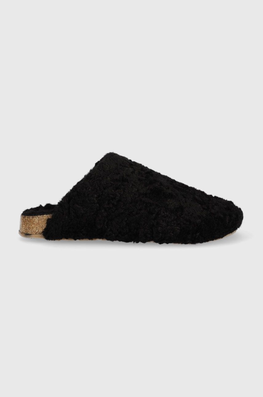 Roxy papuci de casa culoarea negru answear.ro imagine noua 2022