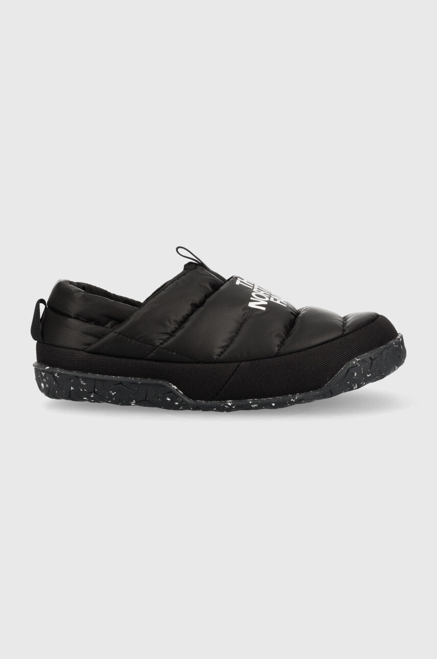 The North Face Papuci De Casa Women S Nuptse Mule Culoarea Negru