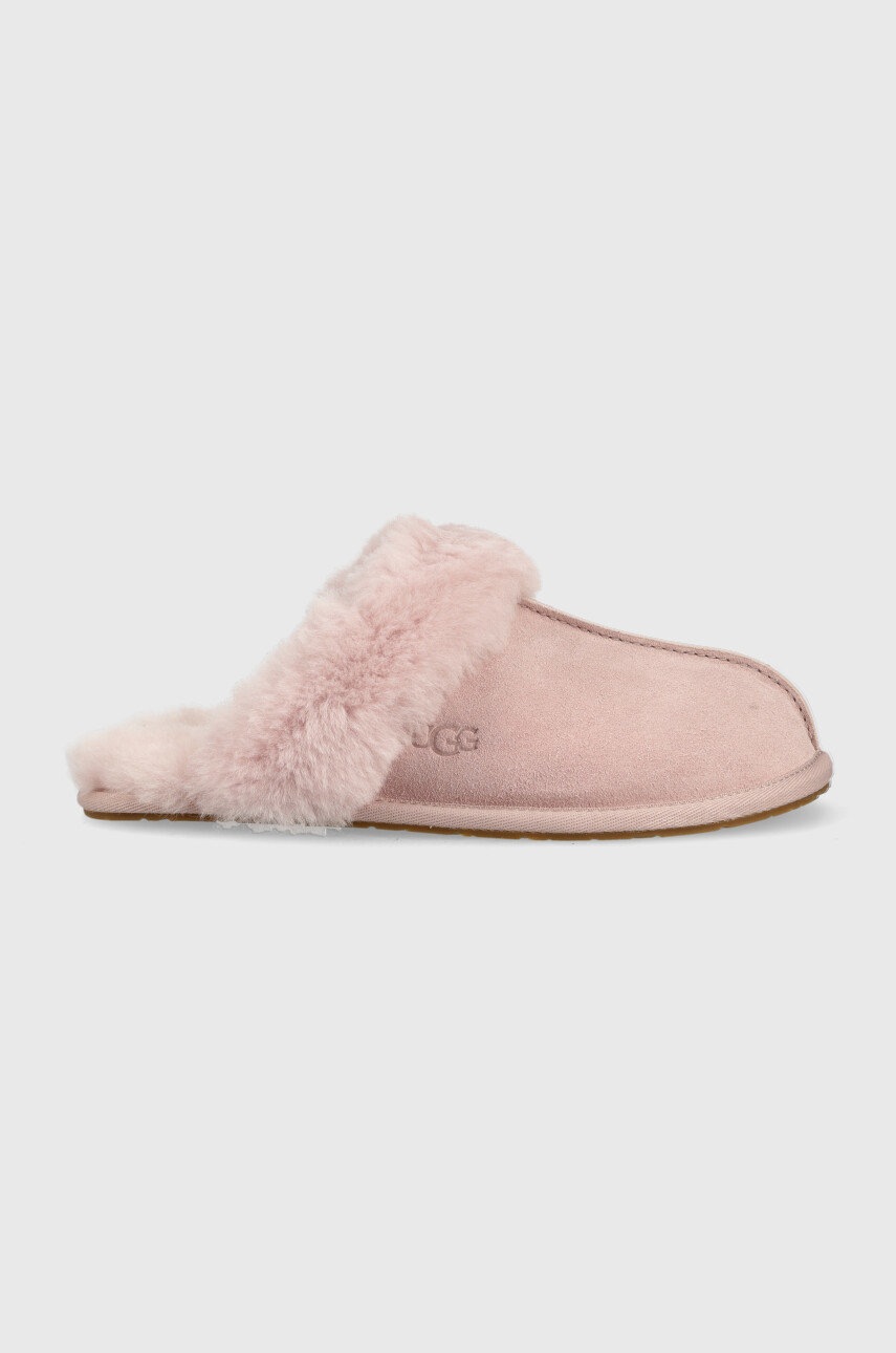 

Велурени чехли UGG W Scuffette Ii в розово, Розов