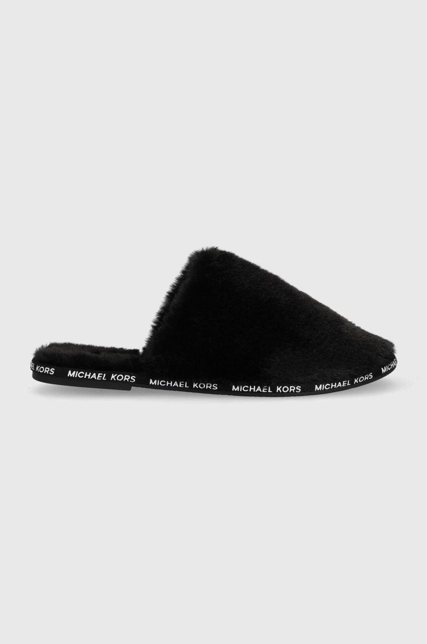 Pantofle MICHAEL Michael Kors Frieda , černá barva - černá -  Svršek: Textilní materiál Vn