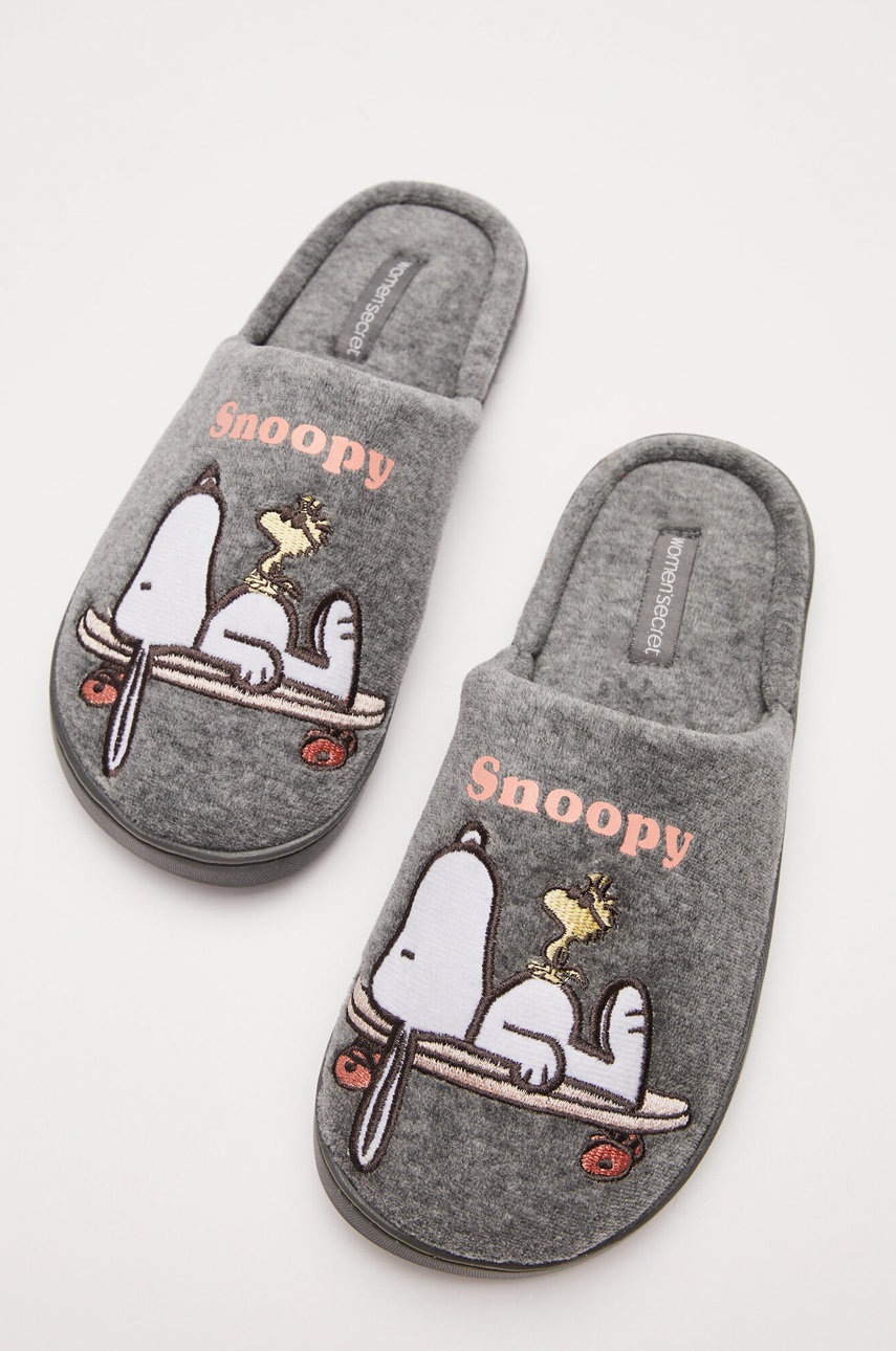 

Тапочки women'secret Snoopy колір сірий