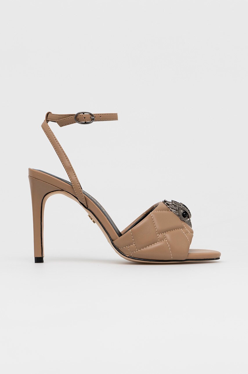 Kurt geiger london sandale de piele kensington culoarea maro
