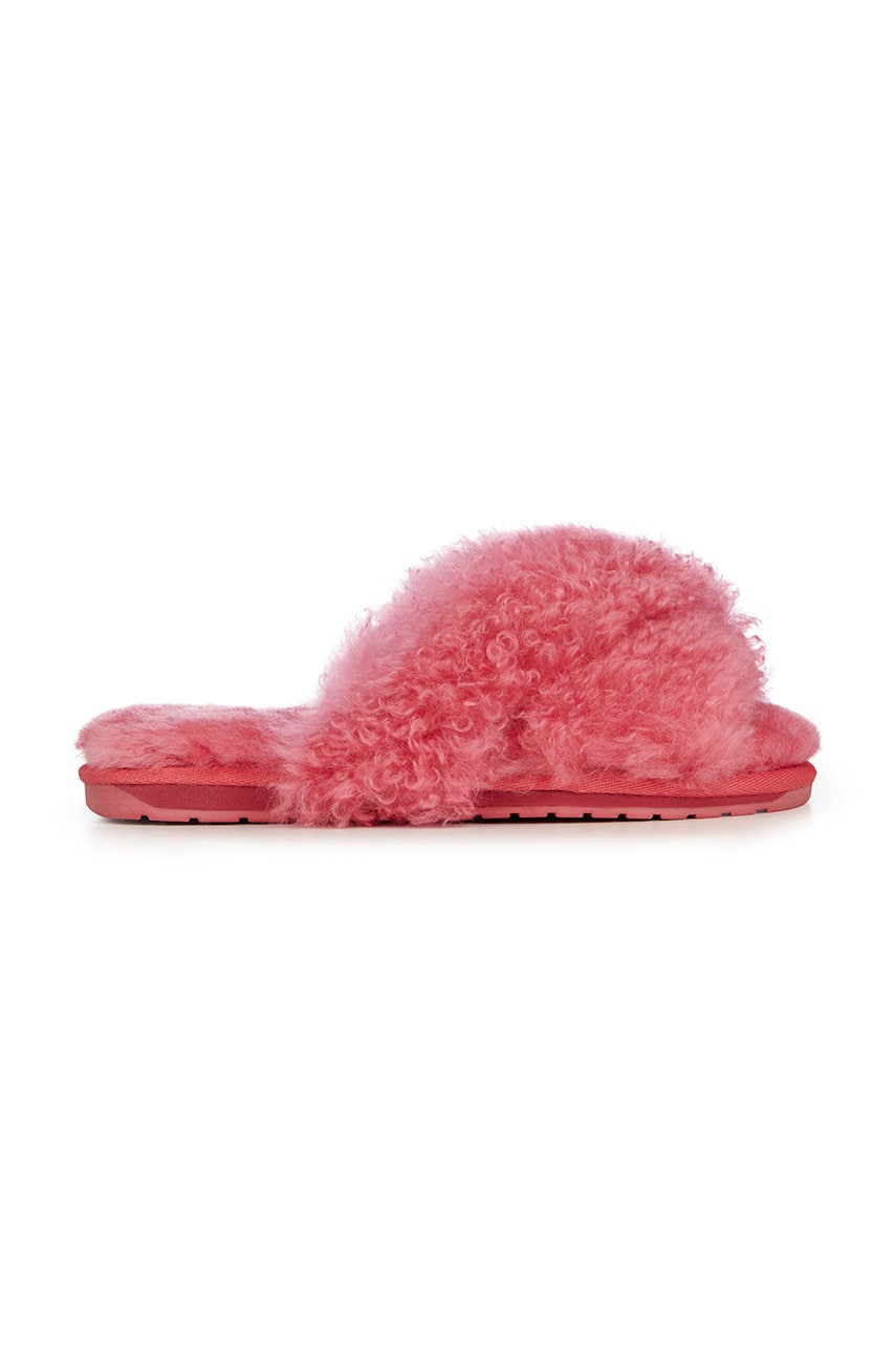 Emu australia papuci de lana mayberry curly , culoarea rosu