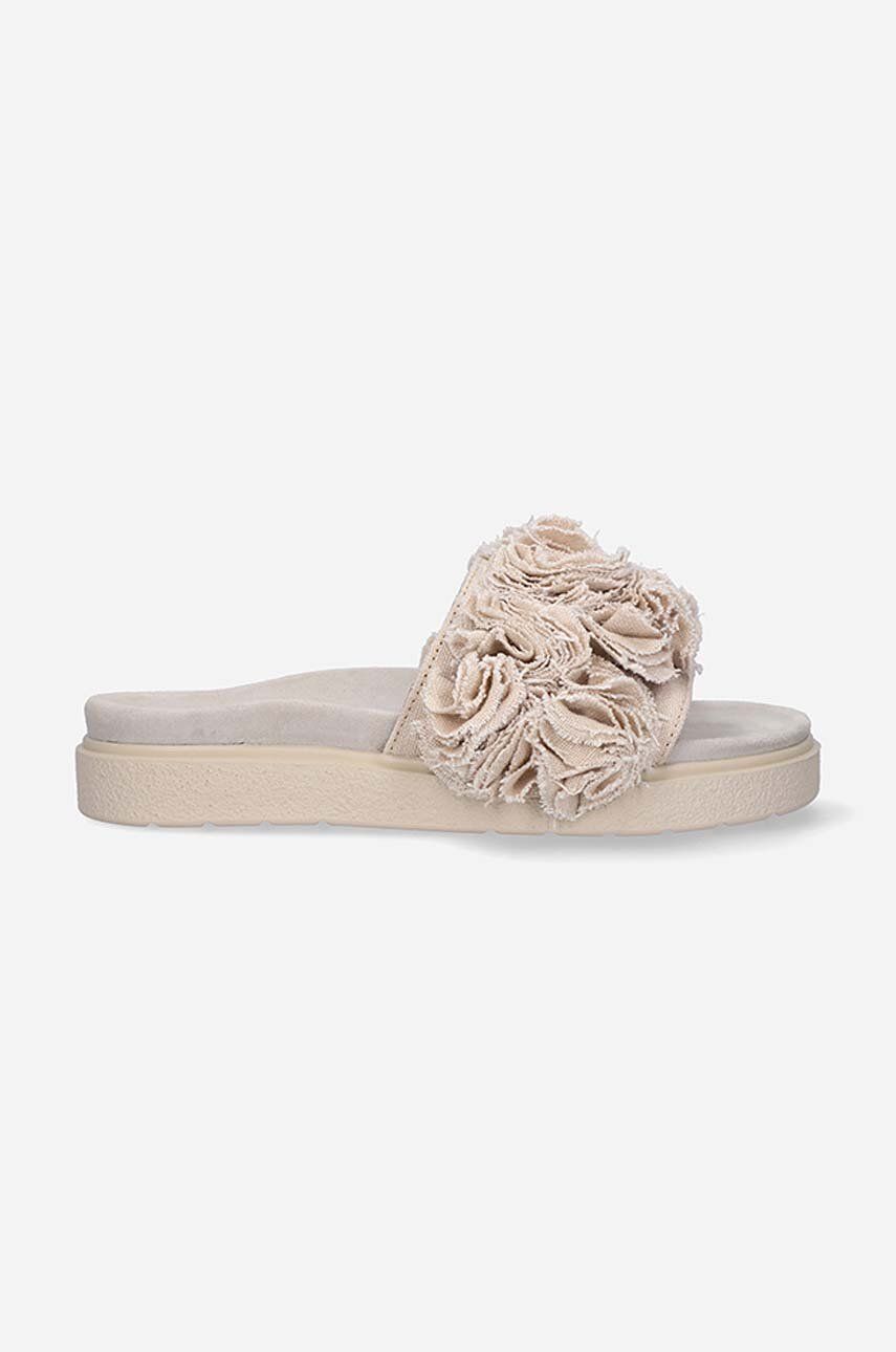 Inuikii papuci Lu Slipper femei, culoarea bej, cu platforma