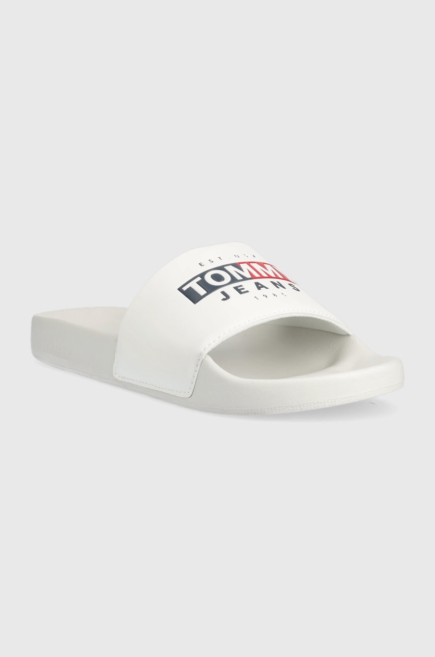 

Шльопанці Tommy Jeans Seasonal Poolslide чоловічі колір білий