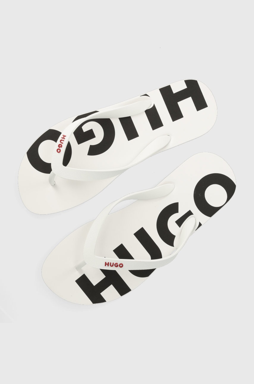 

Джапанки HUGO Dave Thng в бяло, Бял