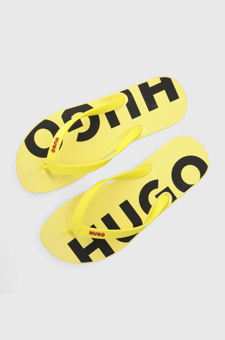 

Джапанки HUGO Dave Thng в жълто, Жълт