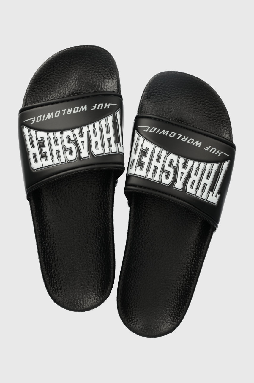 HUF papuci X Trasher barbati, culoarea negru