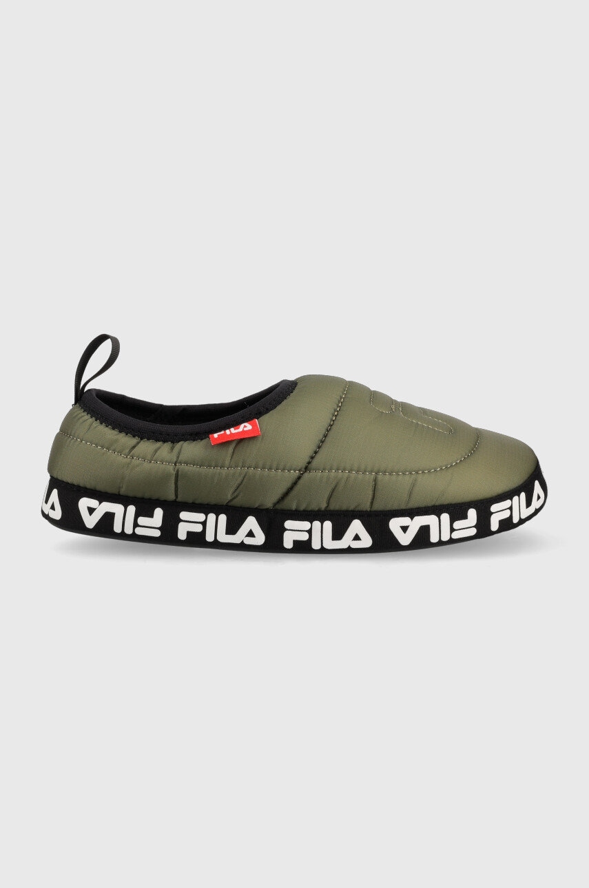 Fila papuci de casa comfider culoarea verde
