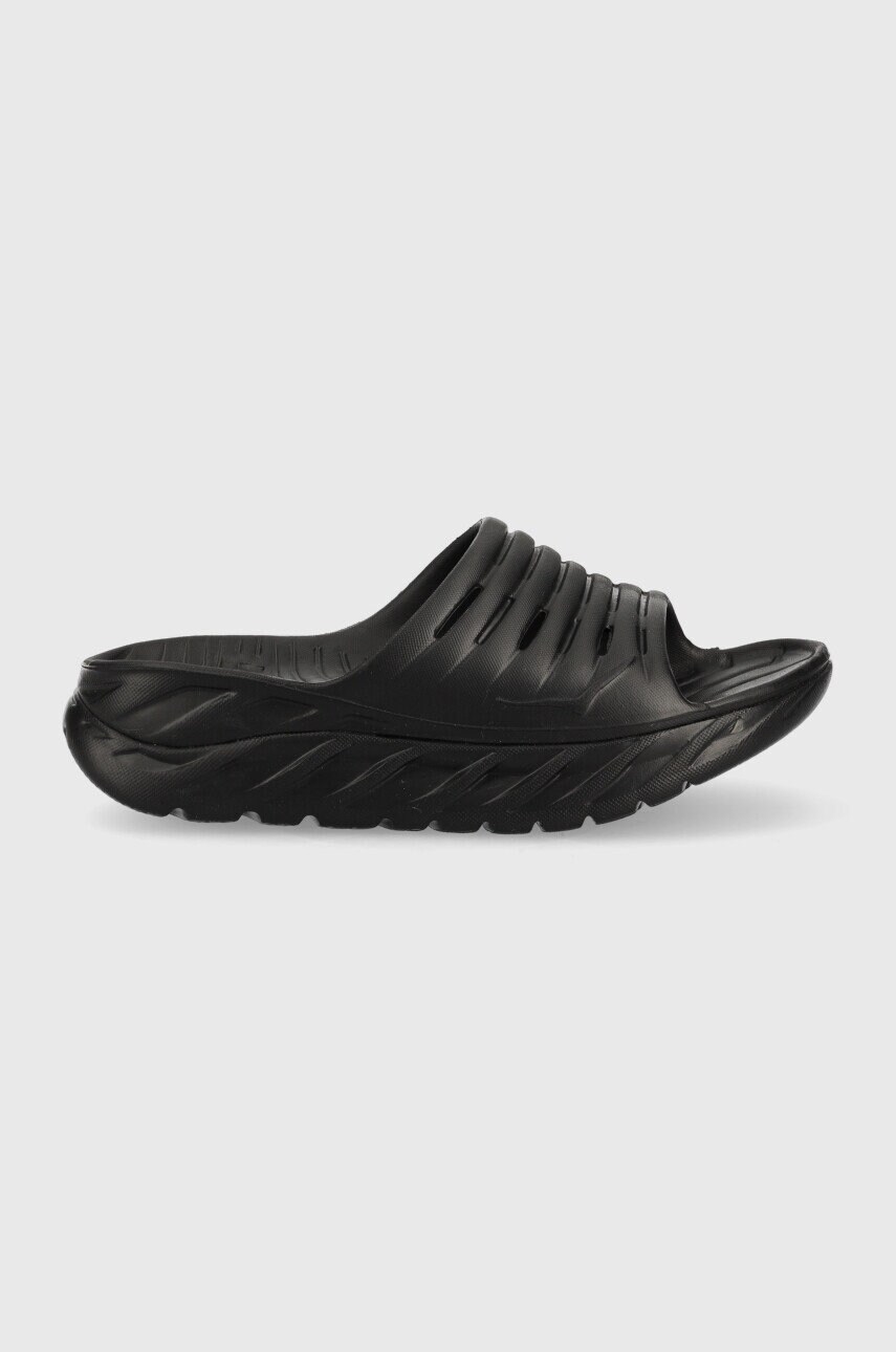 

Шльопанці Hoka Ora Recovery колір чорний