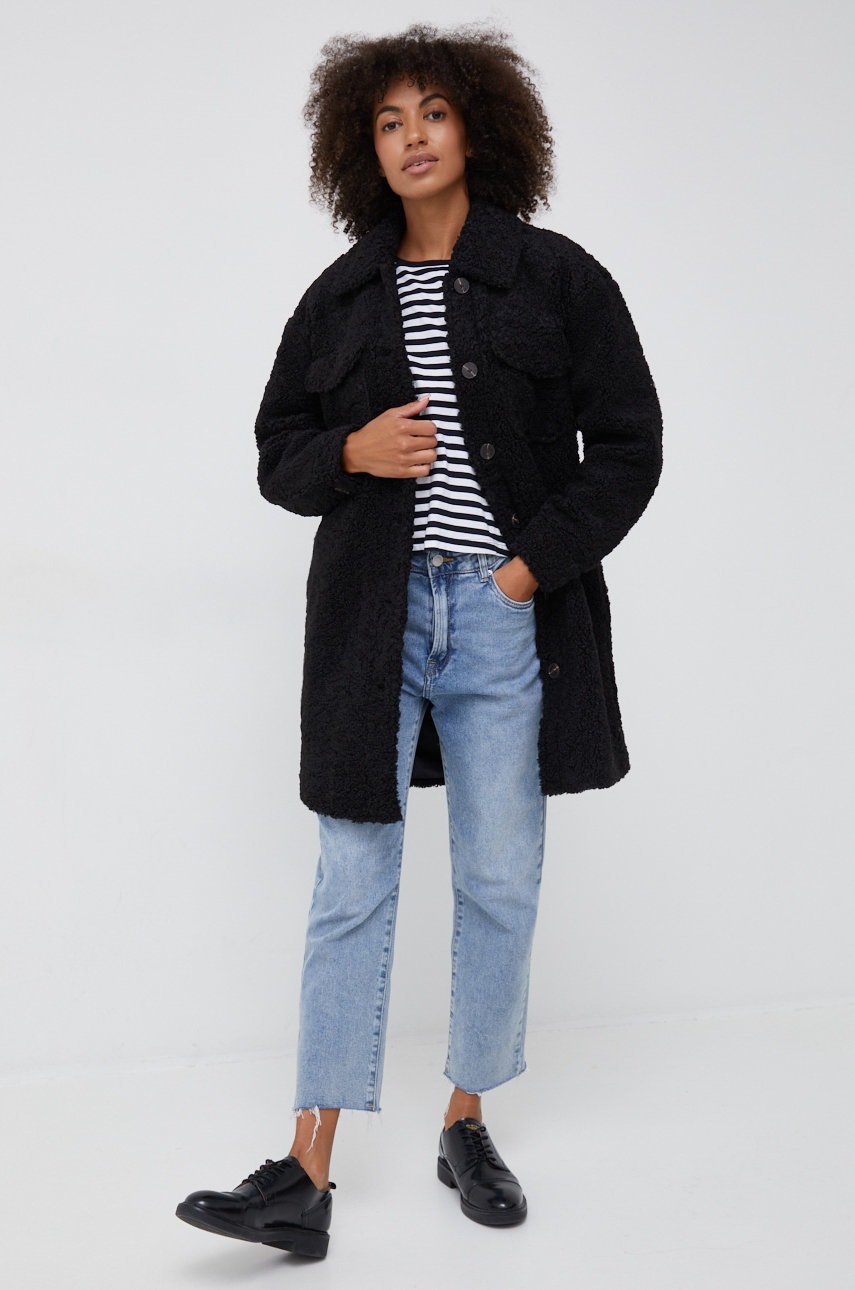 

Пальто Vero Moda женский цвет чёрный переходной
