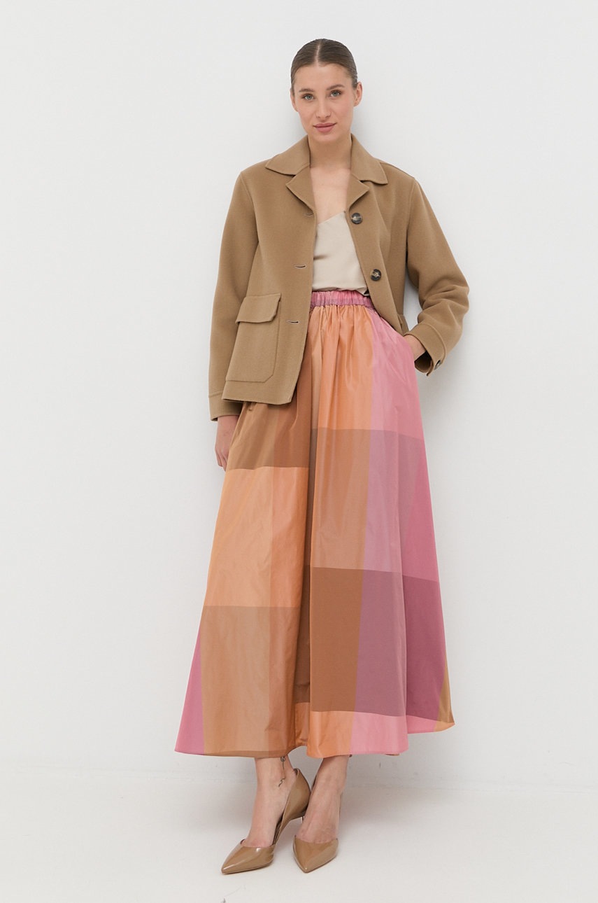

Вовняна куртка Weekend Max Mara колір коричневий перехідна