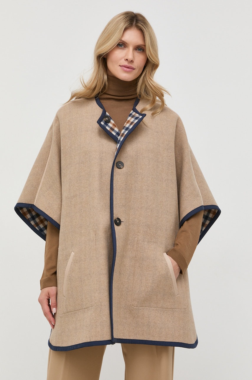 

Вовняне двостороннє пальто Weekend Max Mara перехідний oversize