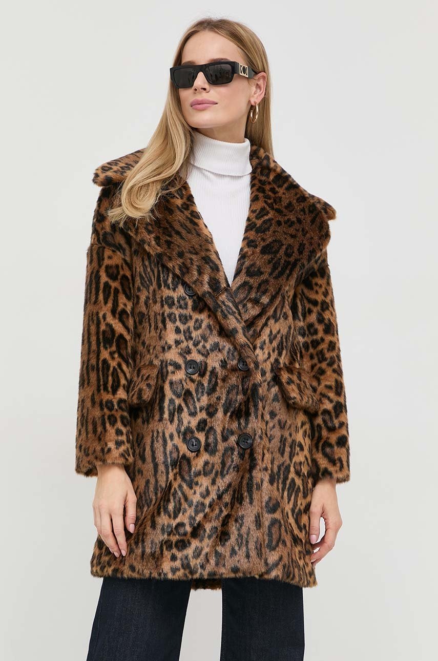 

Пальто Red Valentino жіночий колір коричневий перехідний oversize