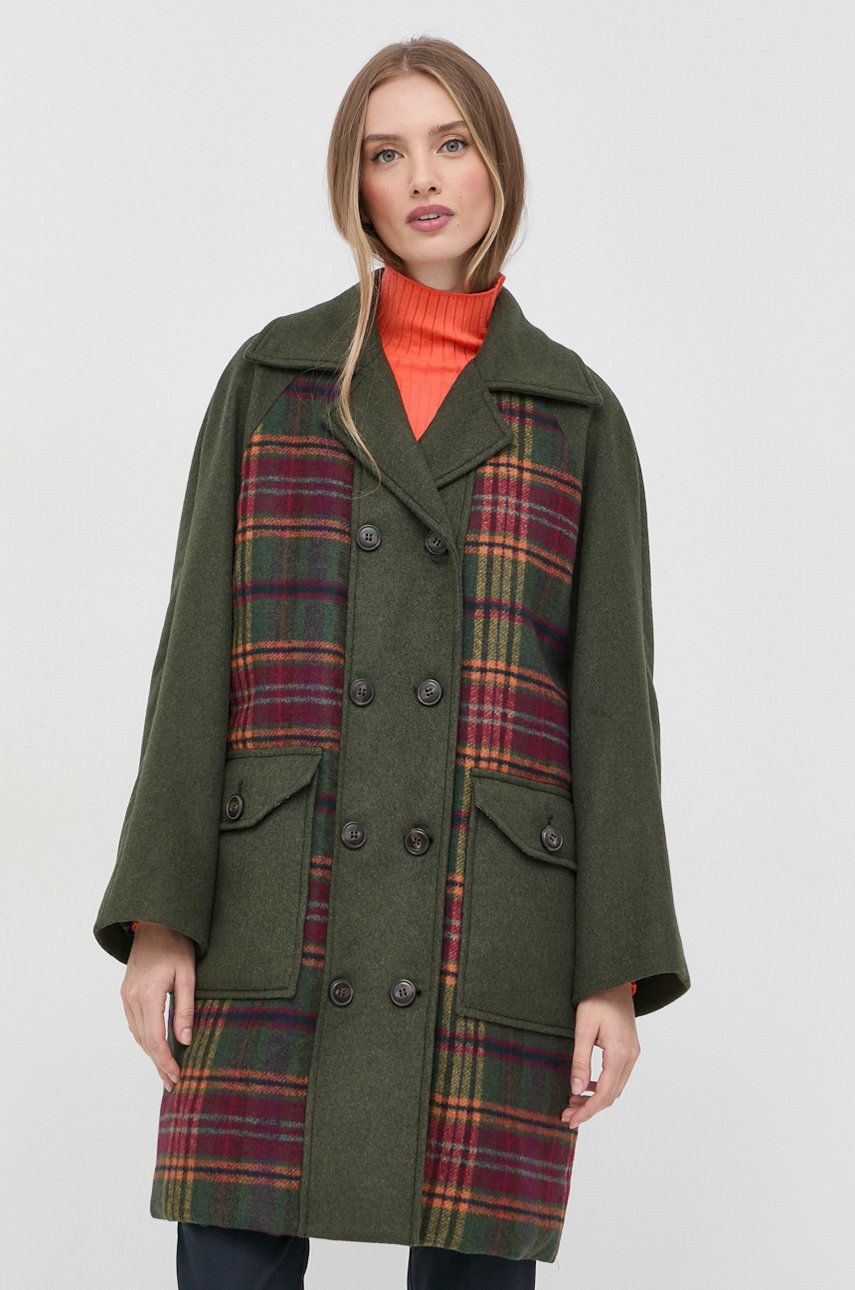 MAX&Co. palton din lana de tranzitie, cu doua randuri de nasturi answear.ro imagine noua