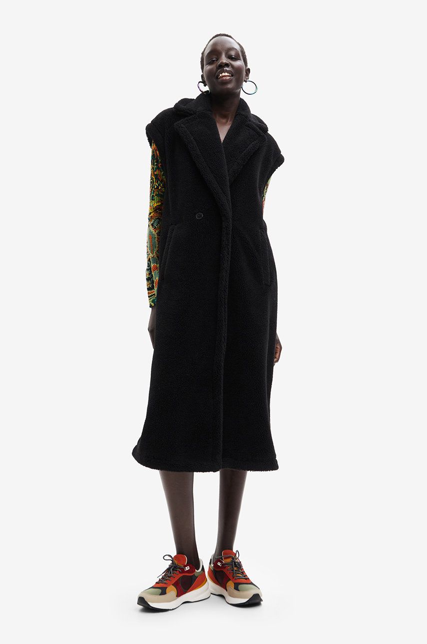 Desigual vesta femei, culoarea negru, de iarna answear.ro imagine noua