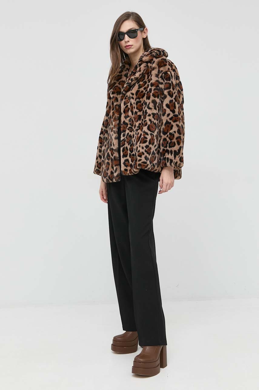 

Куртка Liu Jo женская цвет коричневый переходная oversize