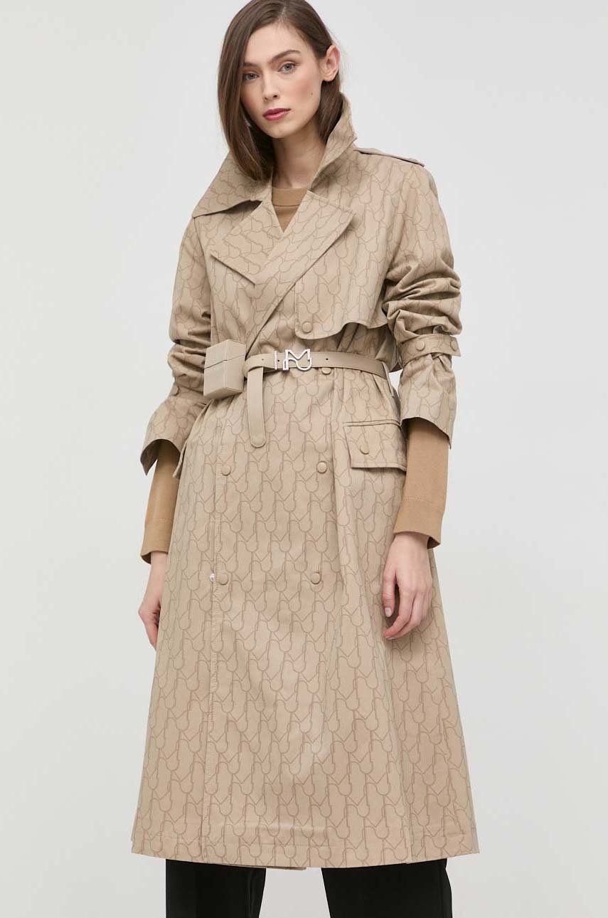 Miss Sixty palton femei, culoarea bej, de tranzitie, cu doua randuri de nasturi 2023 ❤️ Pret Super answear imagine noua 2022