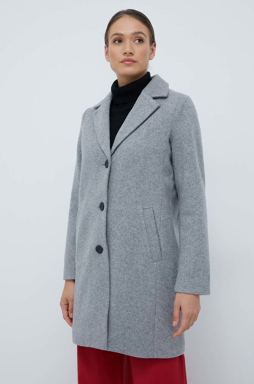 

Палто с вълна GAP в сиво с преходна изолация, Сив