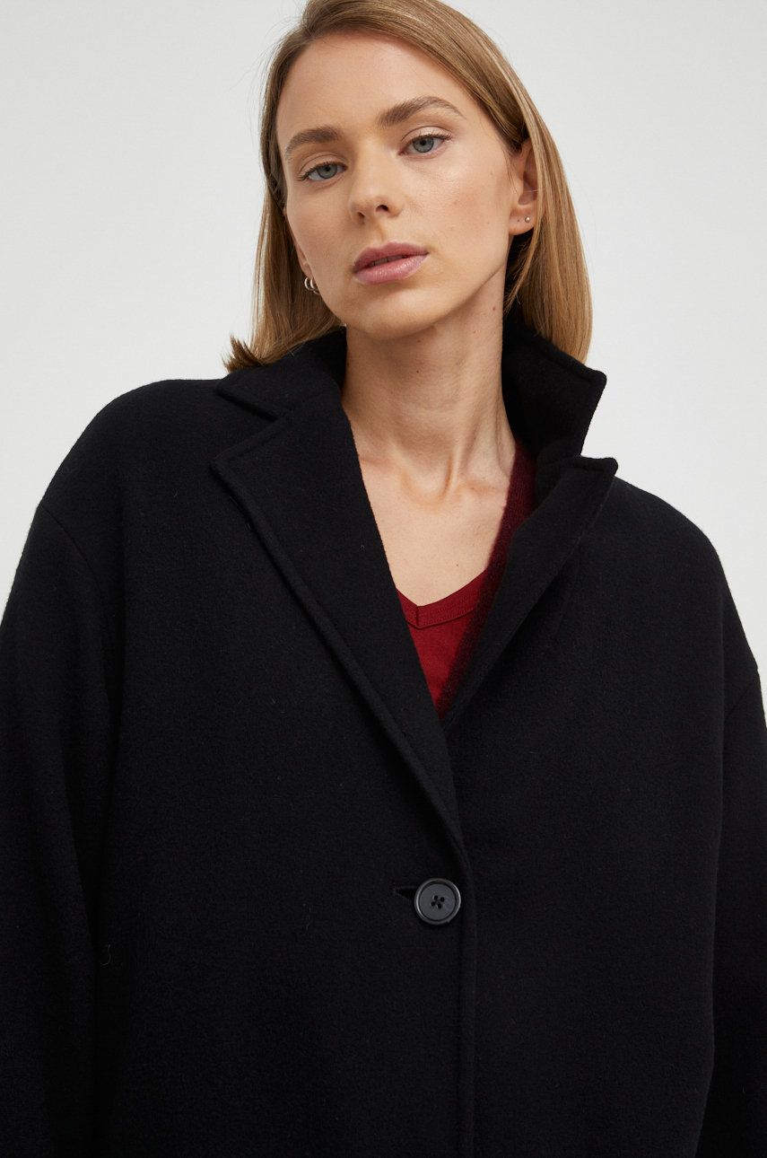 Marc O’Polo palton de lana culoarea negru, de tranzitie answear.ro imagine noua gjx.ro