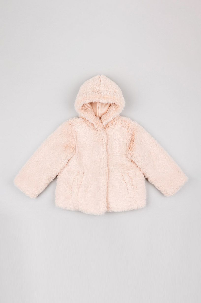 Dětský kabát zippy růžová barva - růžová -  100% Polyester