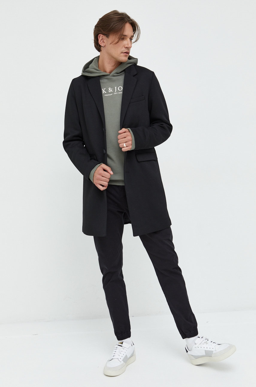 

Пальто Jack & Jones чоловічий колір чорний перехідний