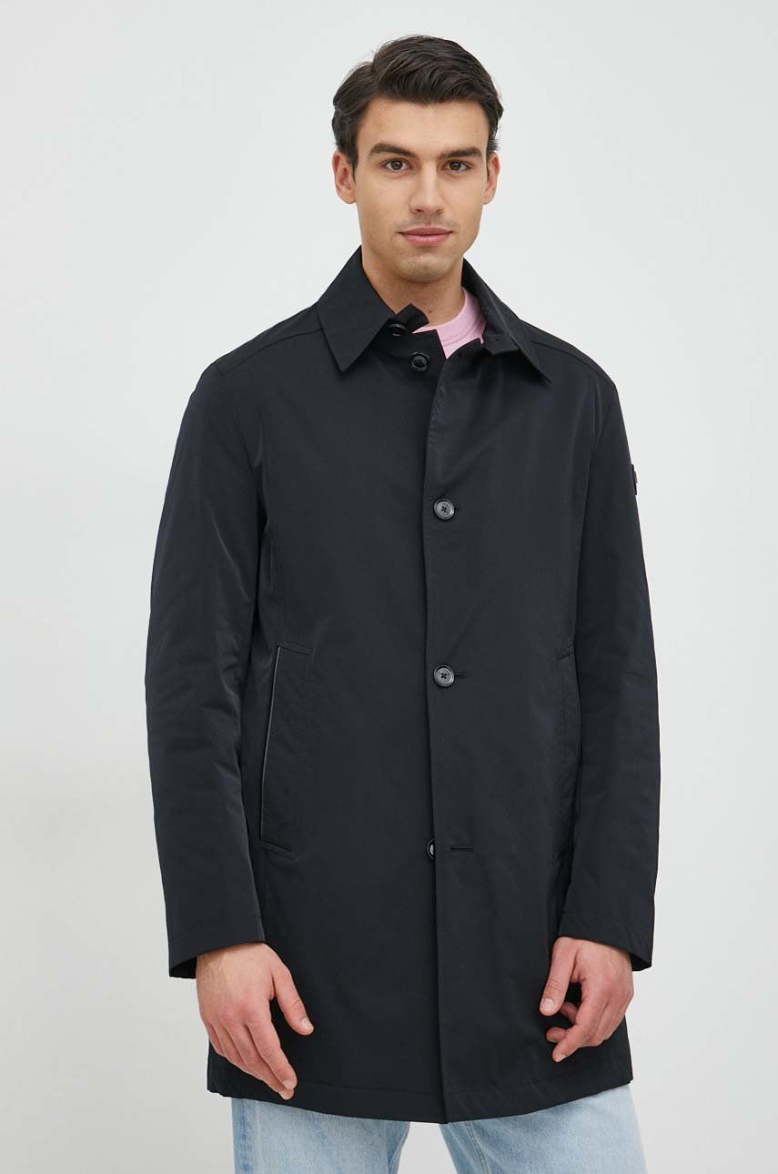 Kabát Joop! pánský, černá barva, přechodný - černá -  Hlavní materiál: 100 % Polyester Pod