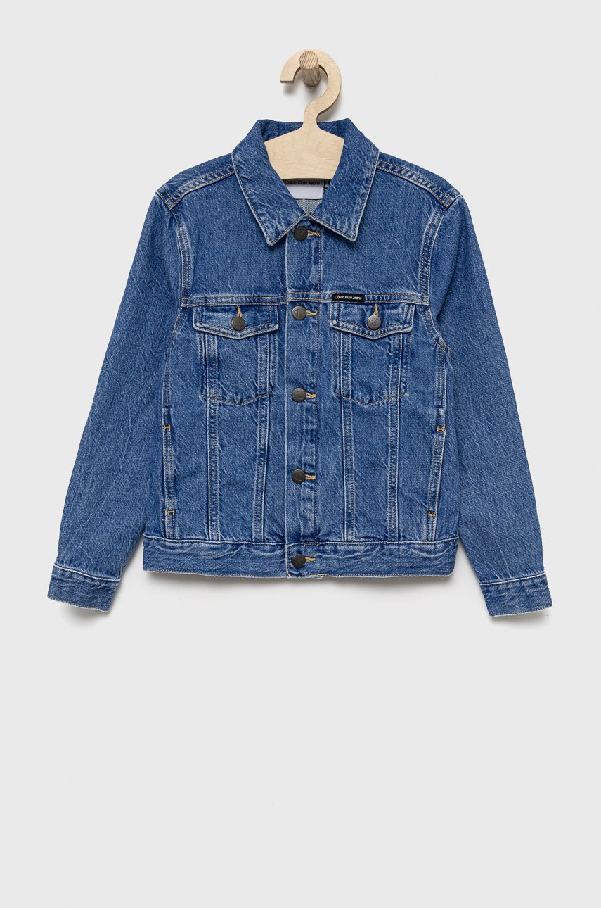 

Детско дънково яке Calvin Klein Jeans, Син