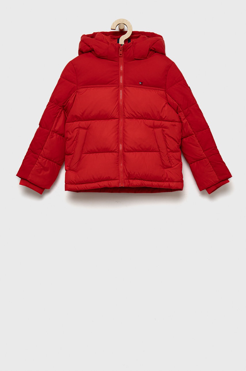 

Детско яке Tommy Hilfiger в червено, Червен