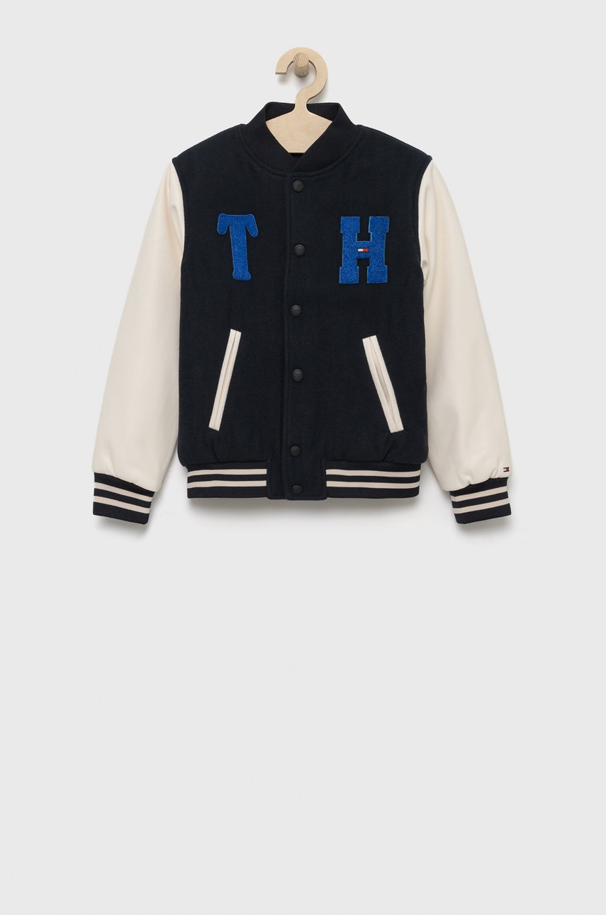 

Детско яке с две лица Tommy Hilfiger в тъмносиньо, Тъмносин
