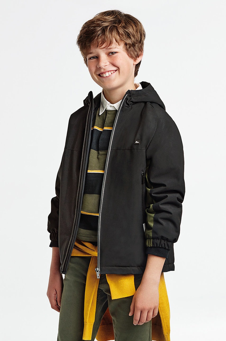 Дитяча куртка Mayoral колір чорний Дитяча куртка Mayoral колір чорний