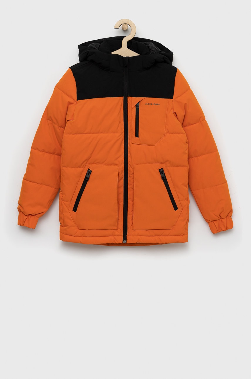 Jack & jones geaca copii culoarea portocaliu