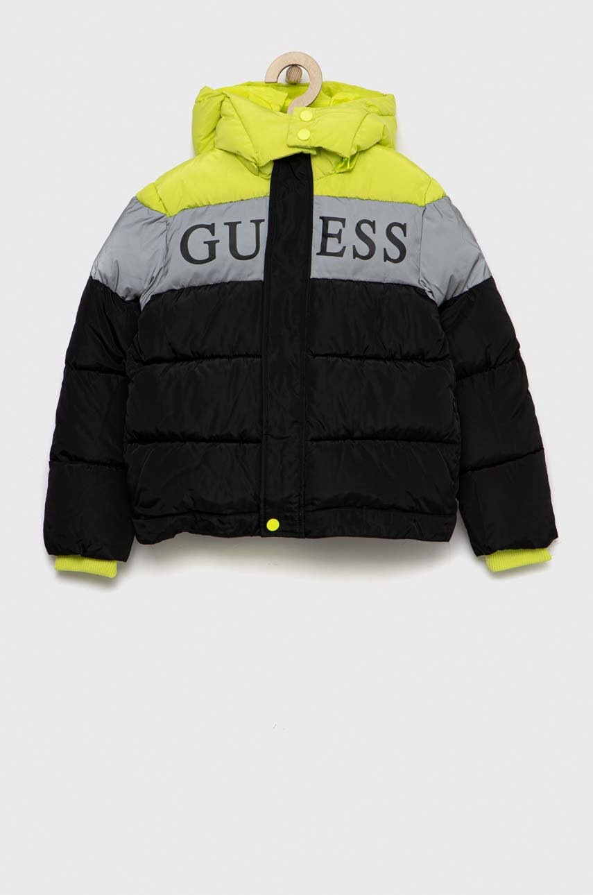 

Детско яке Guess в черно, Черен