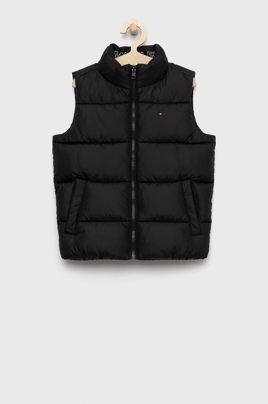 

Детски елек Tommy Hilfiger в черно, Черен