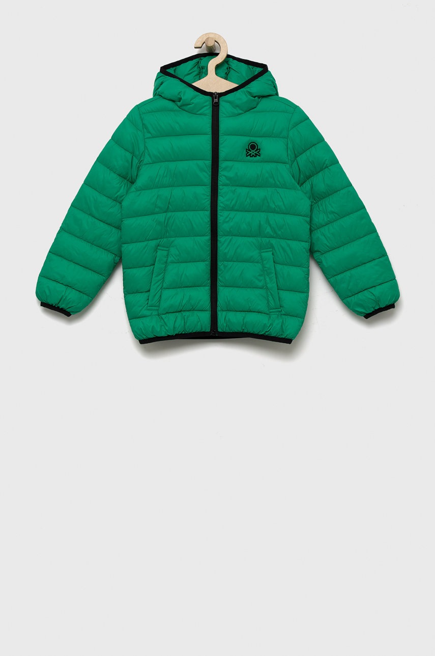 

Детско яке United Colors of Benetton в зелено, Зелен