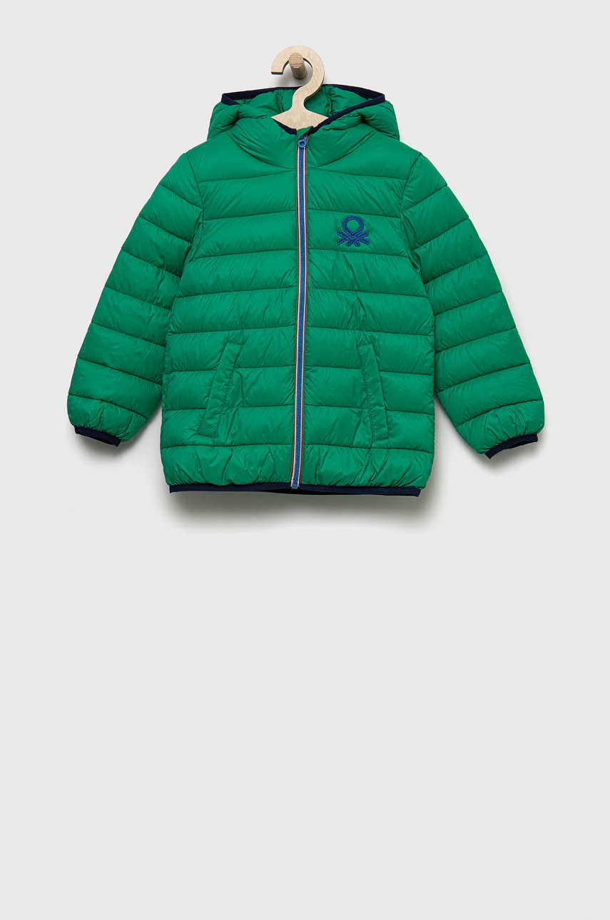 

Детско яке United Colors of Benetton в зелено, Зелен
