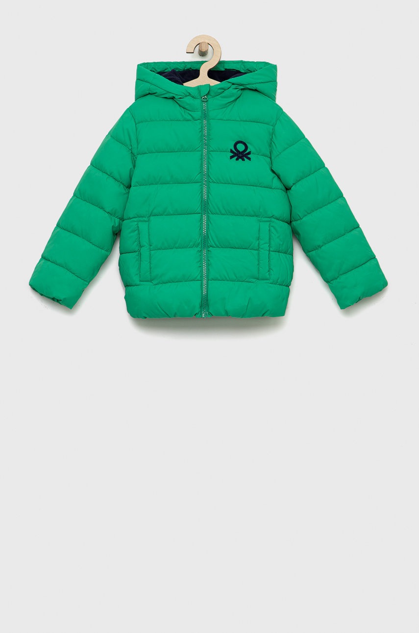 

Детско яке United Colors of Benetton в зелено, Зелен