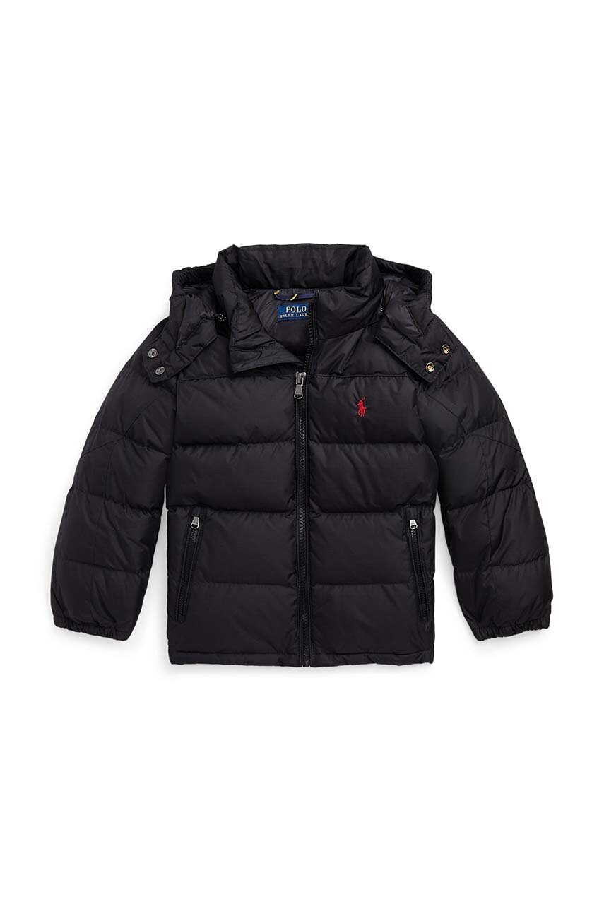

Детская пуховая куртка Polo Ralph Lauren цвет чёрный
