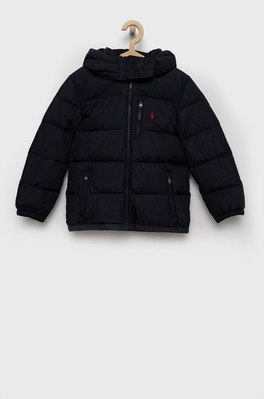 

Детская пуховая куртка Polo Ralph Lauren цвет синий