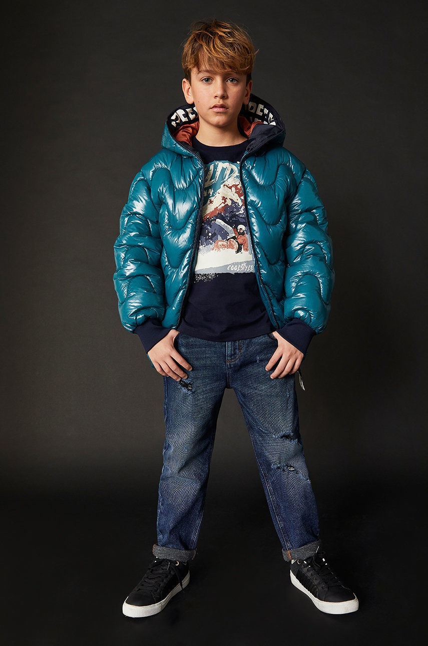 

Детско яке Sisley в зелено, Зелен