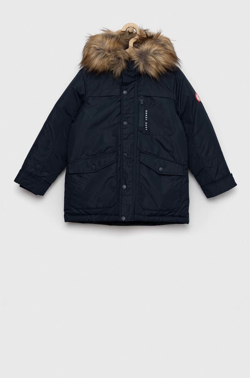 

Детско яке Pepe Jeans в тъмносиньо, Тъмносин