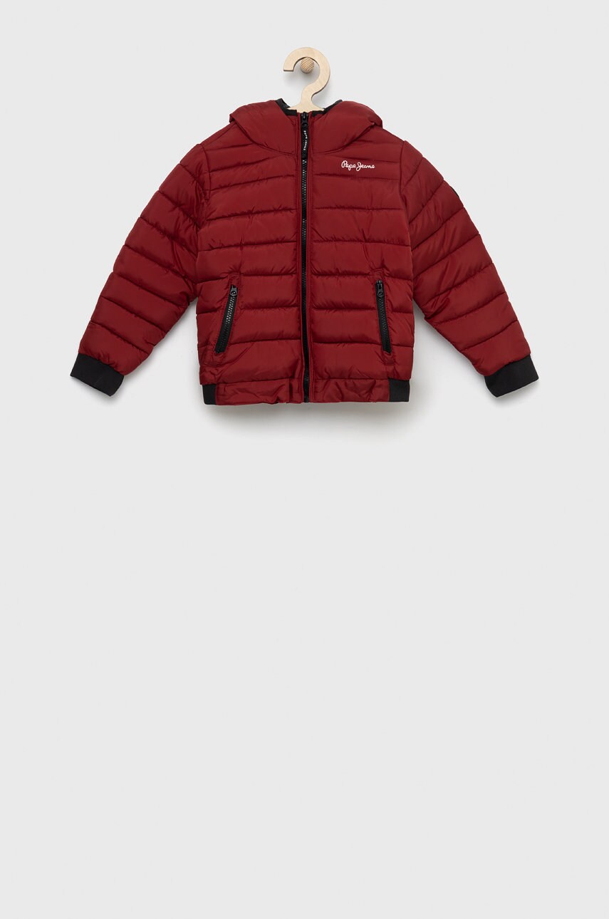 Pepe Jeans geaca copii culoarea bordo