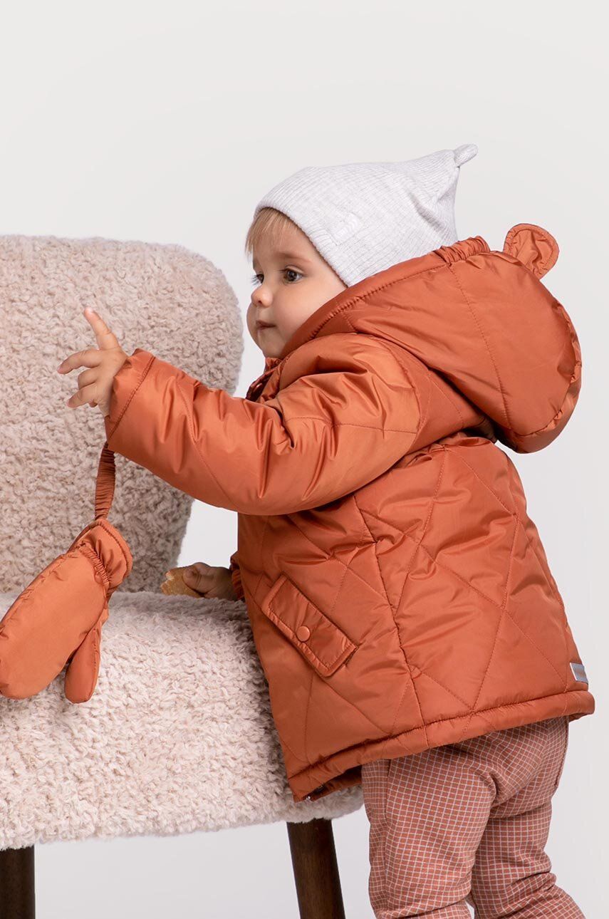 Дитяча куртка Coccodrillo колір коричневий