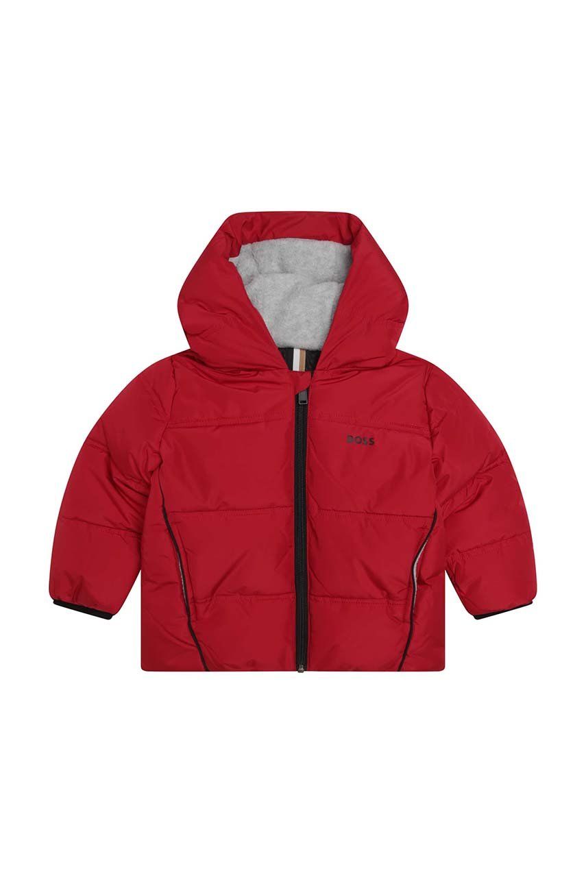 Dětská bunda BOSS červená barva - červená -  Hlavní materiál: 100% Polyester Podšívka: 100