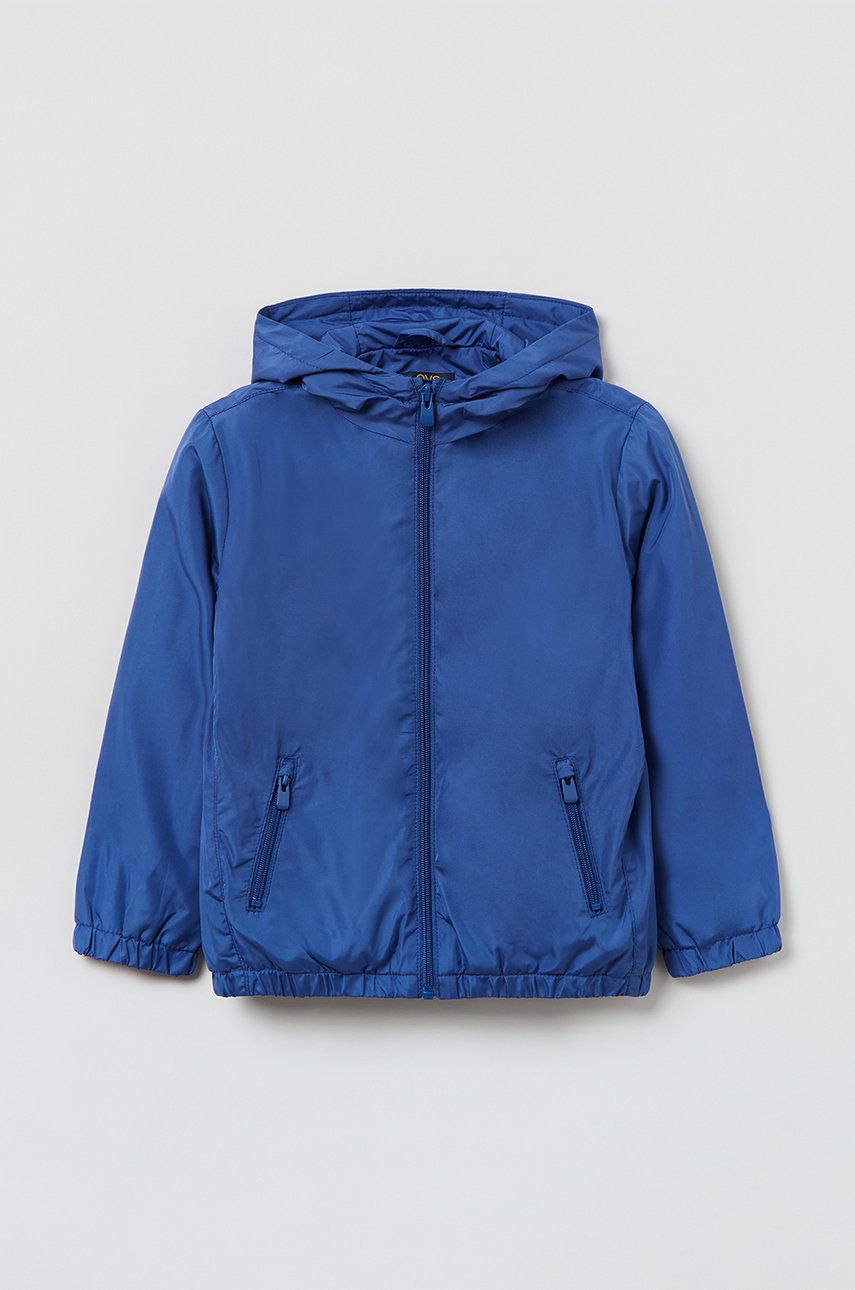 Dětská bunda OVS - modrá -  100% Recyklovaný polyester