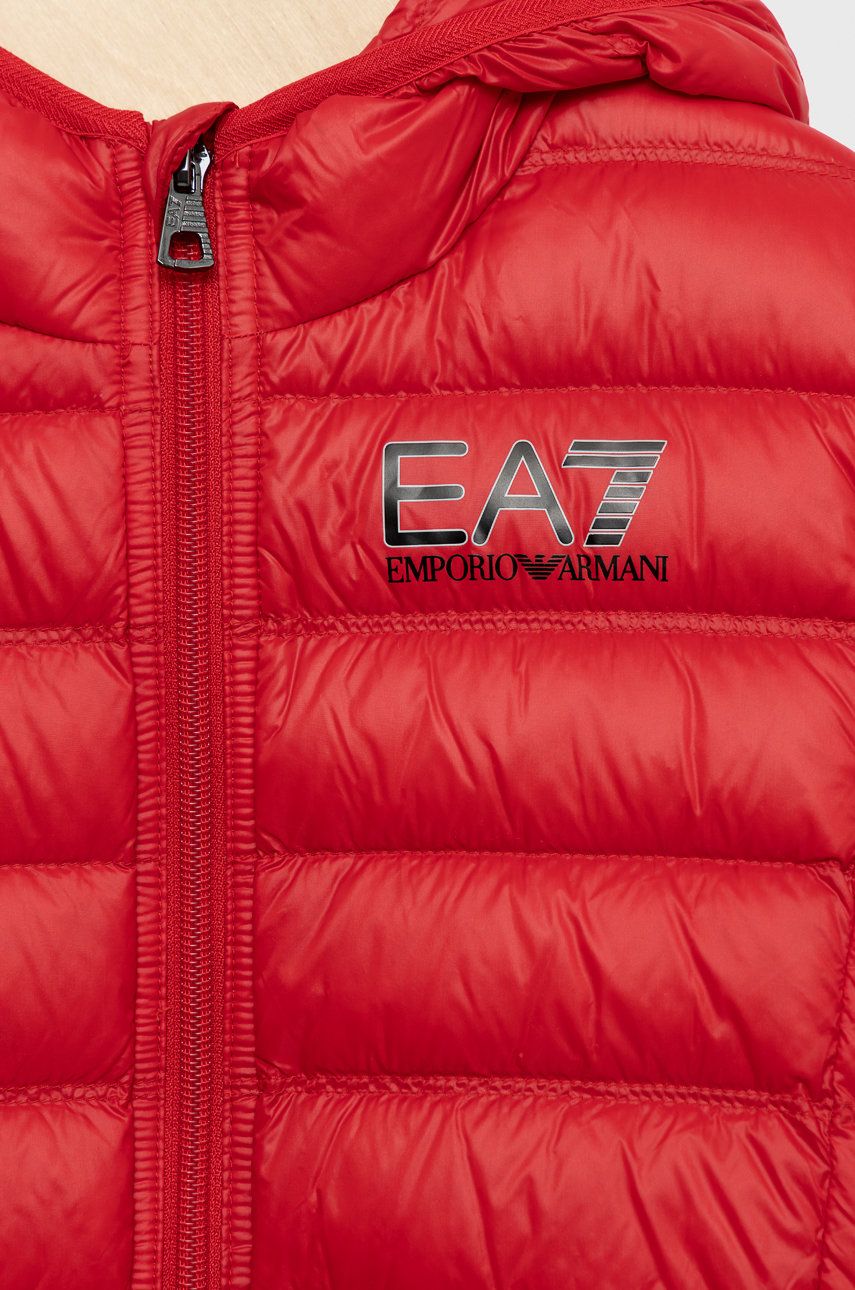 EA7 Emporio Armani Geaca De Puf Pentru Copii Culoarea Rosu