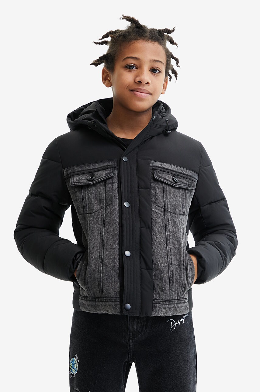 Desigual geaca copii culoarea negru