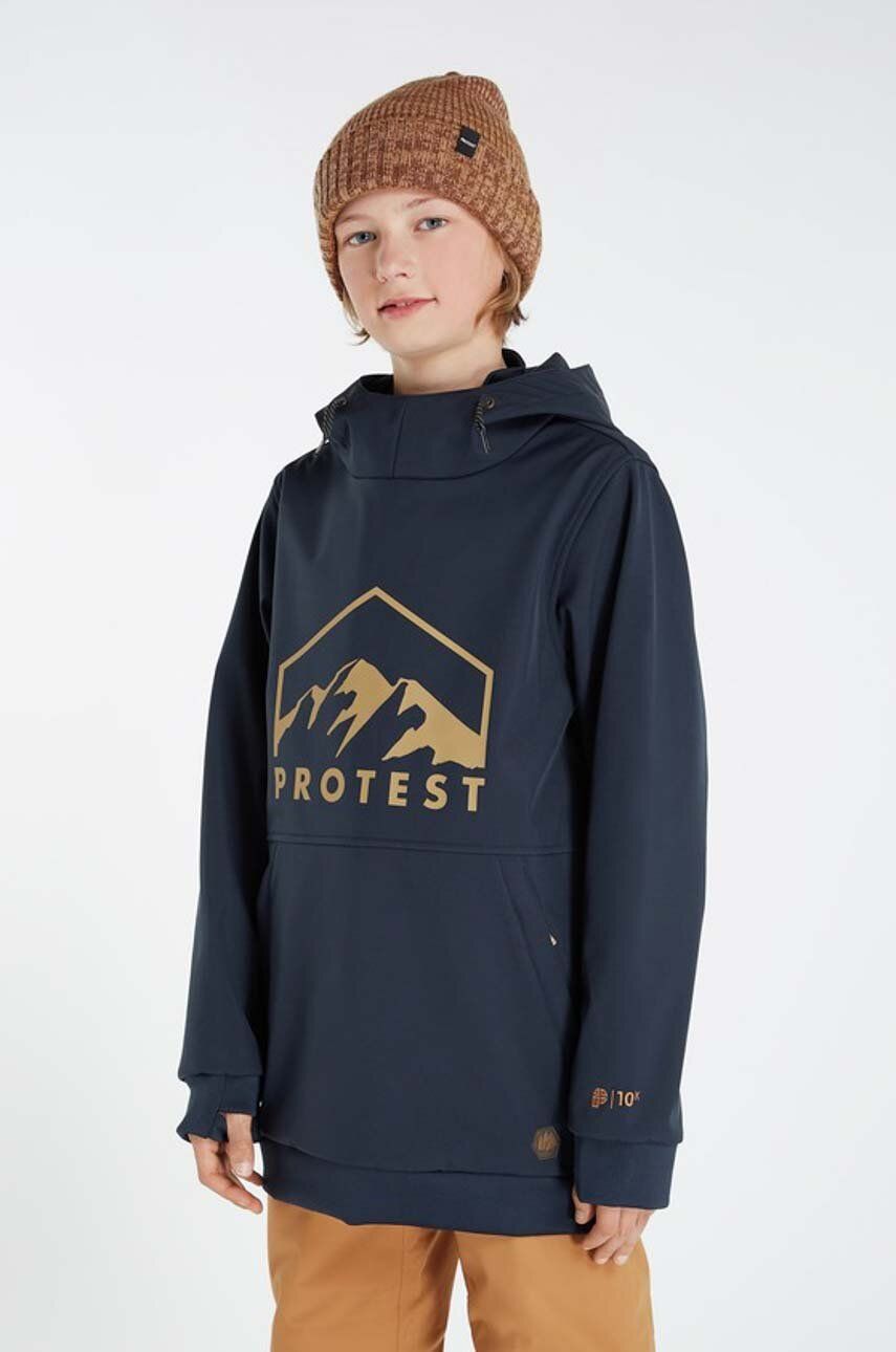 Dětská bunda Protest tmavomodrá barva - námořnická modř -  Materiál č. 1: 94 % Polyester